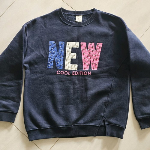 Zara blue sweatshirt like new with strass for 14-15 year old girl