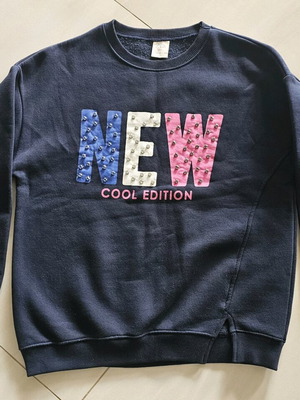 Zara blue sweatshirt like new with strass for 14-15 year old girl