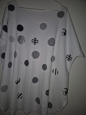 Plus size μπλούζα σαν καινούργιο, άσπρο, μέγεθος 4XL