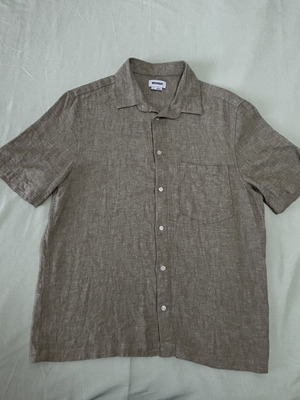 Weekday linen shirt size M like new, olive green