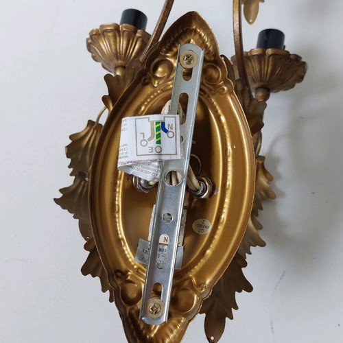 Brass wall light fixture antique style, new
