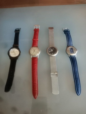 Swatch, Olma, Candino, Esprit collectible watches, set of 4