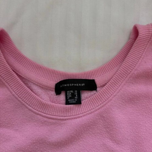 Primark pink top crop sweatshirt like new, size M