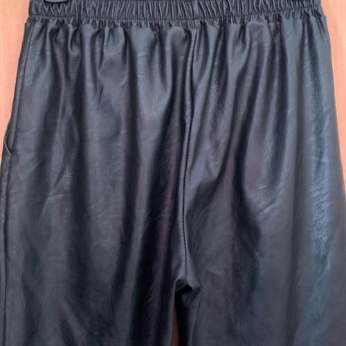 Leatherette pants with pockets like new, black, size S/36/8