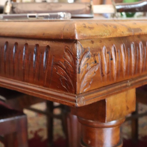 Classic handmade solid wood dining set like new