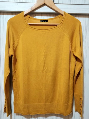 Basic women's blouse used, small size, yellow