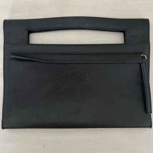Lancel black leather handbag, like new, 100% leather