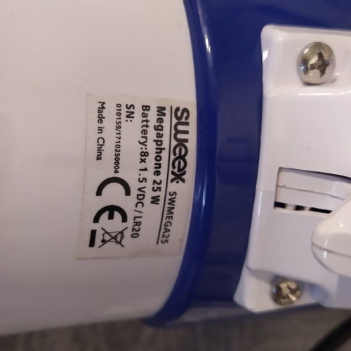 Sweex 25W Megaphone with siren used