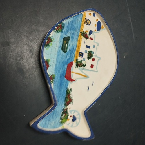 Decorative fish plate used