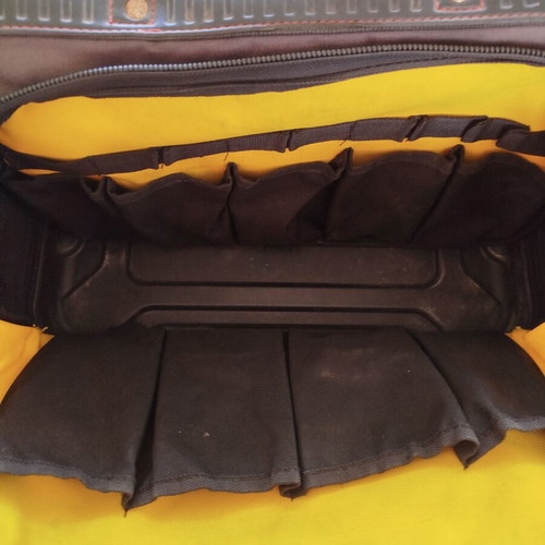 Stanley Fatmax tool bag used with hard bottom