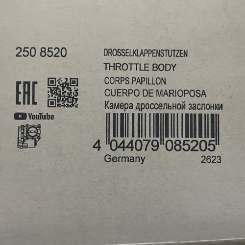Hitachi Throttle Body 250 8520 New for VW Audi Seat Skoda