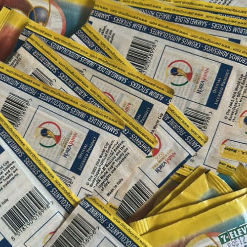 Fifa 2002 World Cup Panini stickers pack of 25 new