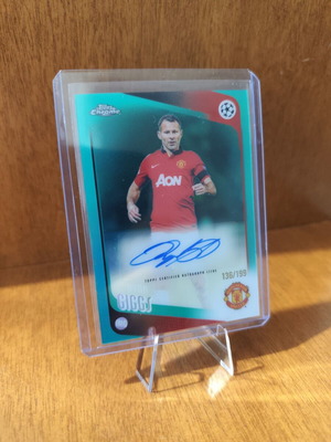 Ryan Giggs Manchester United Topps Chrome UCC Green Refractor Auto αριθμημένη 136/199 σαν καινούργιο