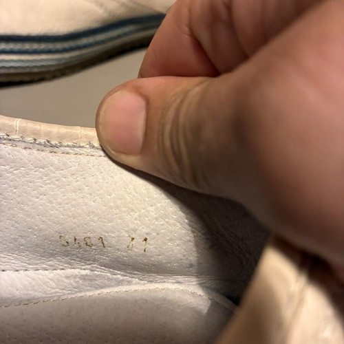 Logan men's leather espadrilles size 42 like new, white multicolor