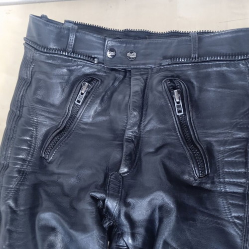 Polo Leather Motorcycle Pants used, size S, with knee protectors