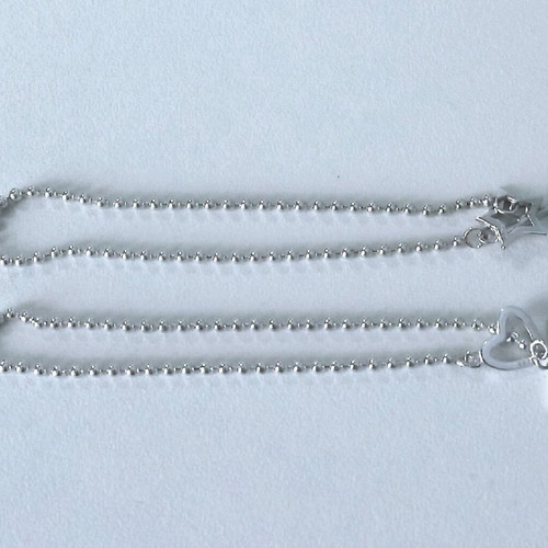 Silver 9.25 bracelets like new, set of 2, length 17