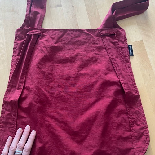 Notabag backpack and shoulder bag like new, burgundy red