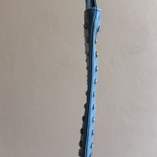 Versace women's summer handbag turquoise with crystals like new