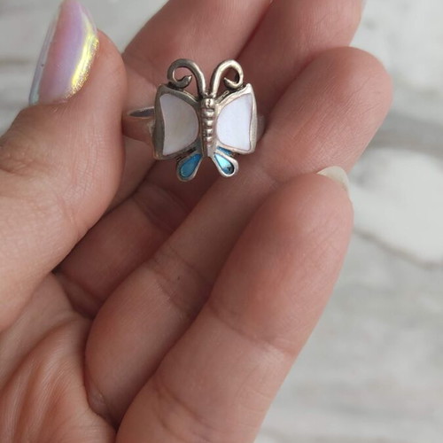 Silver butterfly ring new