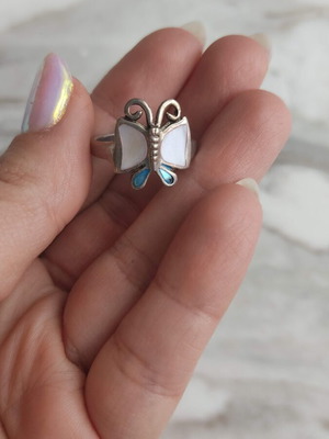 Silver butterfly ring new