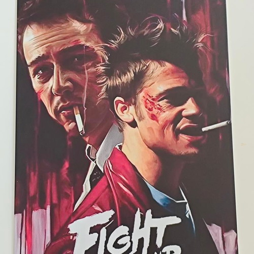 Fight Club metal poster vintage retro like new