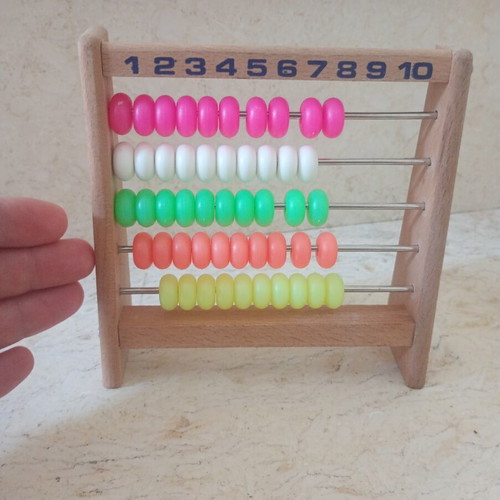 Wooden abacus
