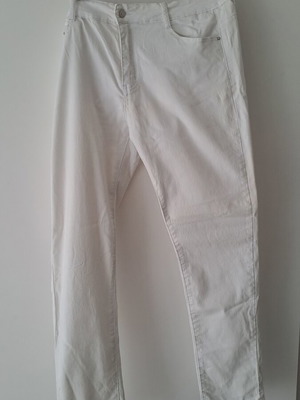 White elastic jeans Fionina Jeans like new, size 6XL