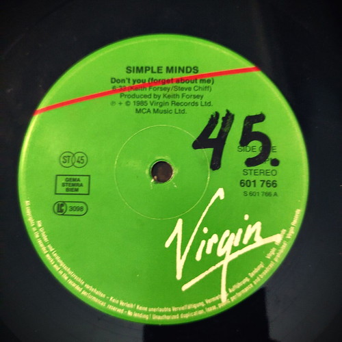 Simple Minds Don’t You (Forget About Me) 12'' vinyl used, rock