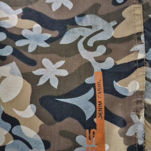 3Guys Short Sleeve Shirt M like new, beige and brown