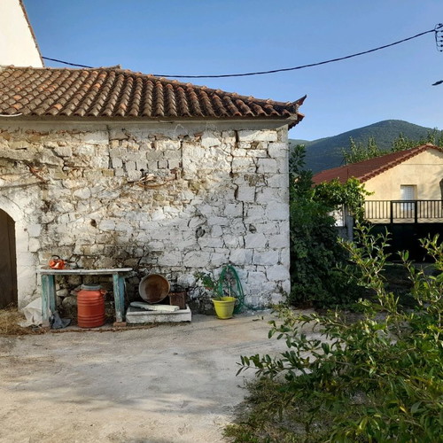 Stone house 40 sqm with 235 sqm plot and olive grove in Messinia
