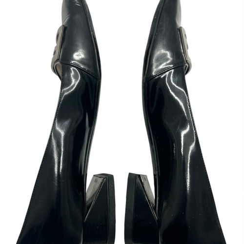 Fendi classic mid heel shoes used, size 39, black