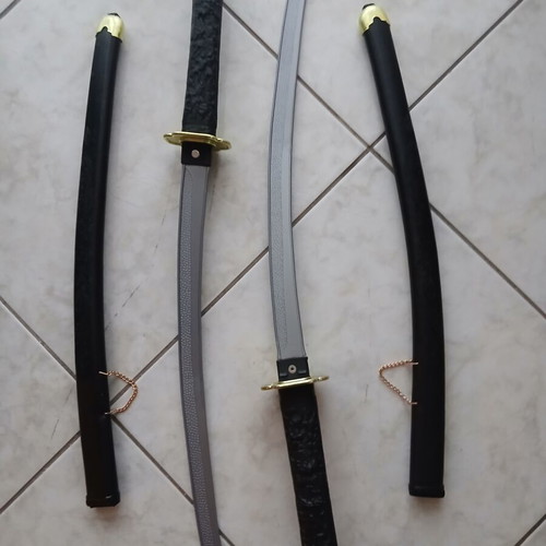Set of 2 children's plastic Samurai Katana swords