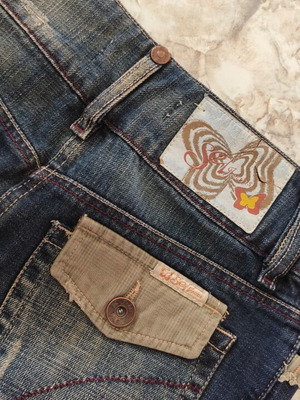 Sei Jeans Mini Skirt 90s/2000s Used, Blue, Size S