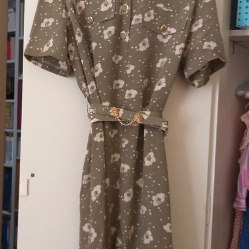Vintage dress amazing 90s silk gray like new
