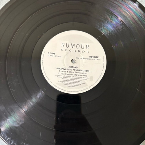 Nomad (I Wanna Give You) Devotion vinyl used, electronic