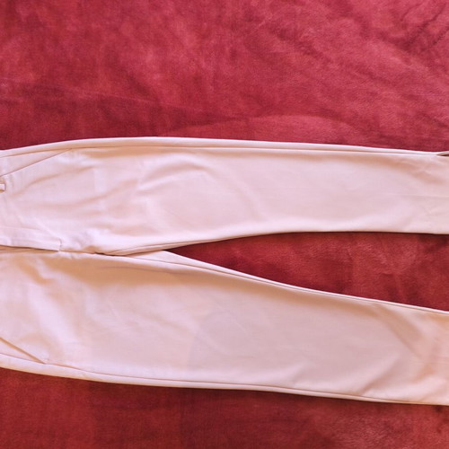 Lilac pants and white crop top set XS like new Bershka