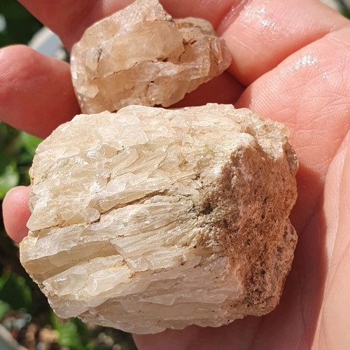Calcite stones like new, lot of 2 from Argolida Jurassic area