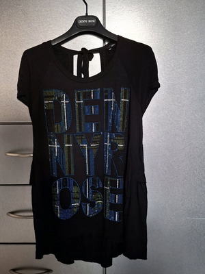 Denny Rose short-sleeve blouse like new, black, size M