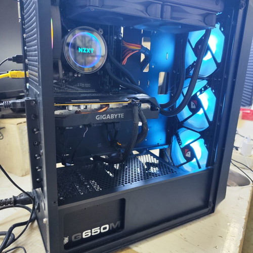 Gaming PC Intel i3 10th Gen RTX 2060 6GB 16GB RAM used with NZXT liquid cooling