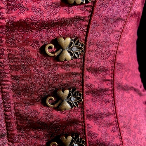 Bavarian dirndl sleeveless corset top new, burgundy