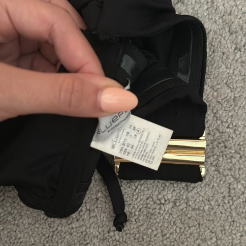 Bluepoint Strapless Swim Top with Detachable Strap like new, black, size L