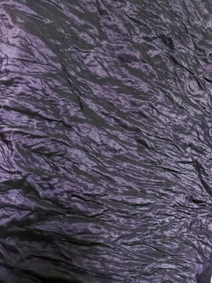 Taffeta fabric crinkled dark purple color new