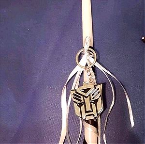 Λαμπαδα χειροποιητη με Fashion Keychain Rings For Fans Θήκη για μπρελόκ Transformers