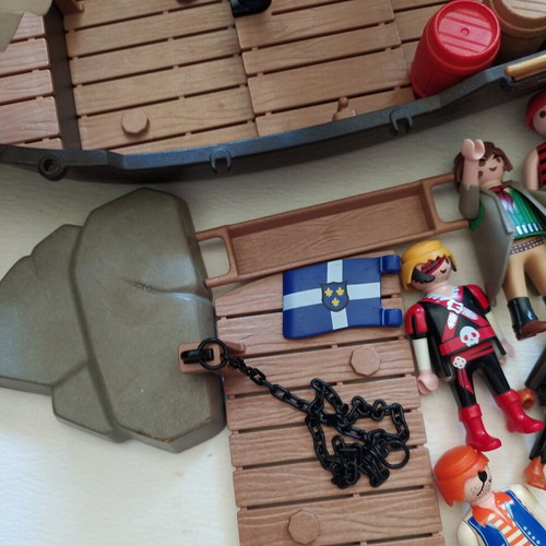 Vintage Playmobil Pirate Island SuperSet 4136 and Accessories