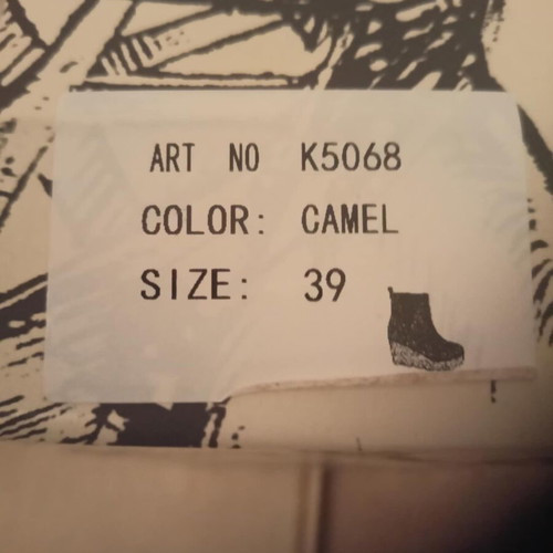 Women's shoes camel ankle boots size 39 Alta Moda new