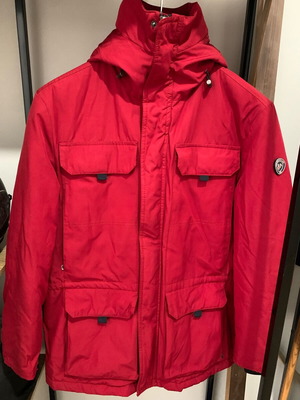 Dur men's winter jacket 3/4 size XL like new, red