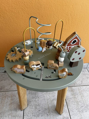 Little Dutch Wooden Activity Table Little Farm like new
