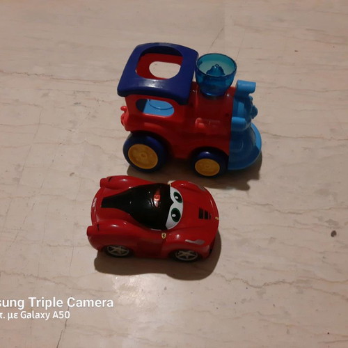 Πακέτο αμάξι Ferrari και τρενάκι μεταχειρισμένα