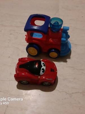 Πακέτο αμάξι Ferrari και τρενάκι μεταχειρισμένα