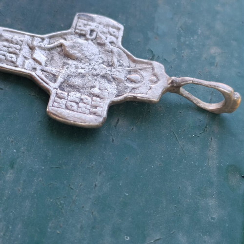Russian cross 150 years old used, gray